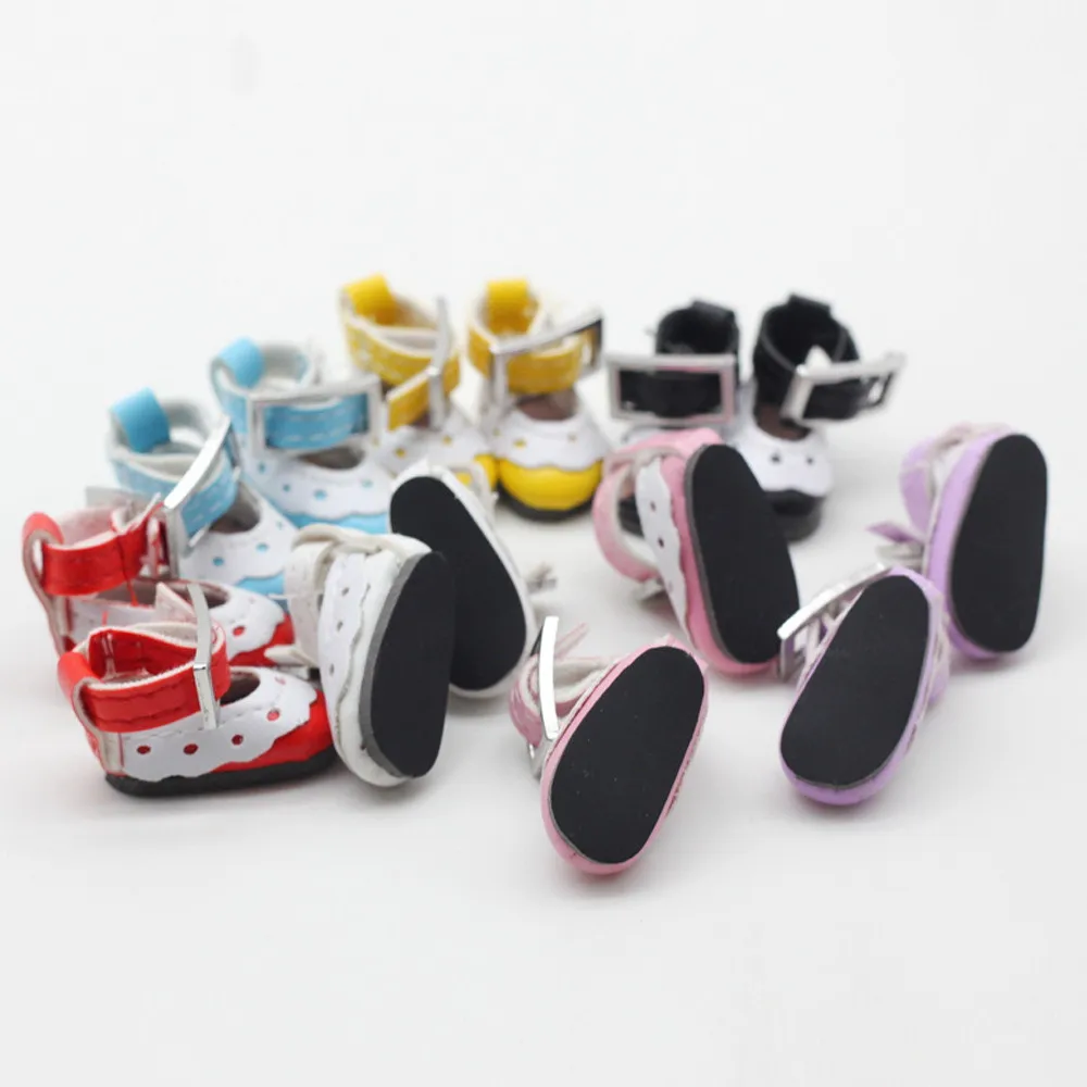 1 пара 2,8 см обувь подходит для Blyth Licca Jb Pullip кукла мини игрушка обувь для русской куклы 7 цветов кружевная обувь для 1/6 BJD куклы