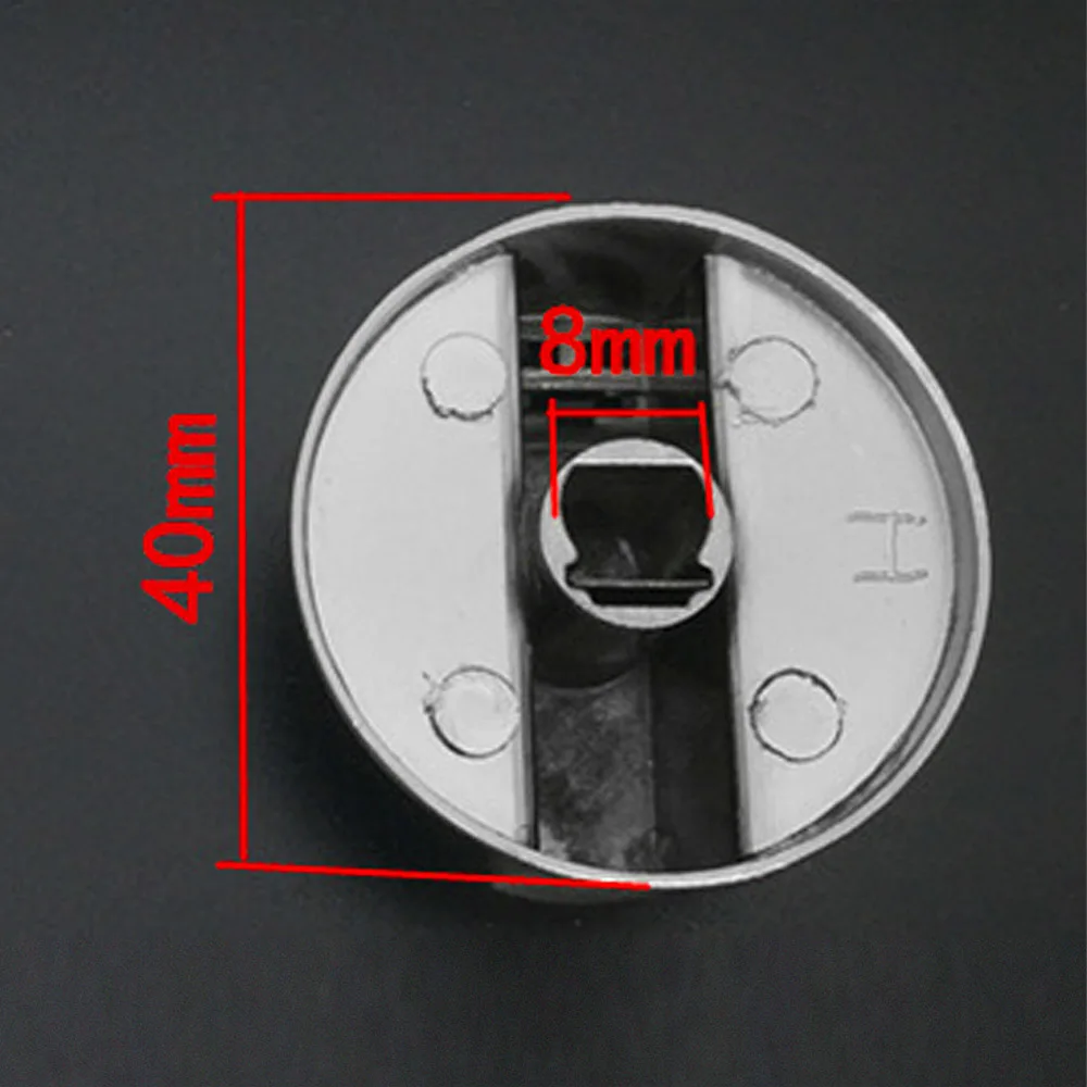 8MM Behogar 6 шт. металлические универсальные серебряные ручки управления газовой плитой адаптеры переключатель печи кухонная поверхность контроль замки - Цвет: 8MM