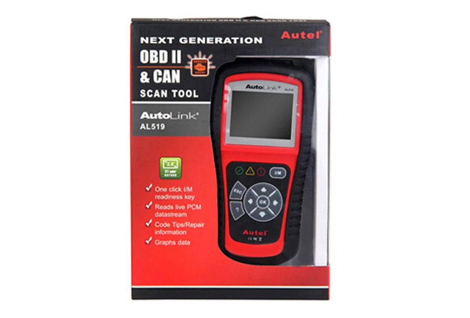 Autel Автоссылка AL519 OBD2 EOBD Автомобильный сканер кодов неисправностей сканер автомобильный диагностический инструмент Escaner Automotriz Automotivo