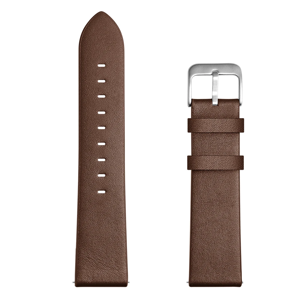 brown 22mm Leather Strap for Huawei Watch GT Smart Watch Bracelet for Huawei Watch GT Band Strap honor magic watch strap Leather Belt - Цвет: brown