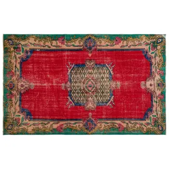 

Handmade Natural Vintage Turkish Area Rug 185x299 Cm-6'1''X9'10''