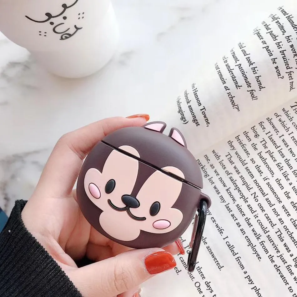 3D Силиконовые Наушники Earpods чехол для Airpods 2 Чехол милый суши мультфильм чехол для Apple Air pods чехол наушники кольцо ремень - Цвет: 272-K