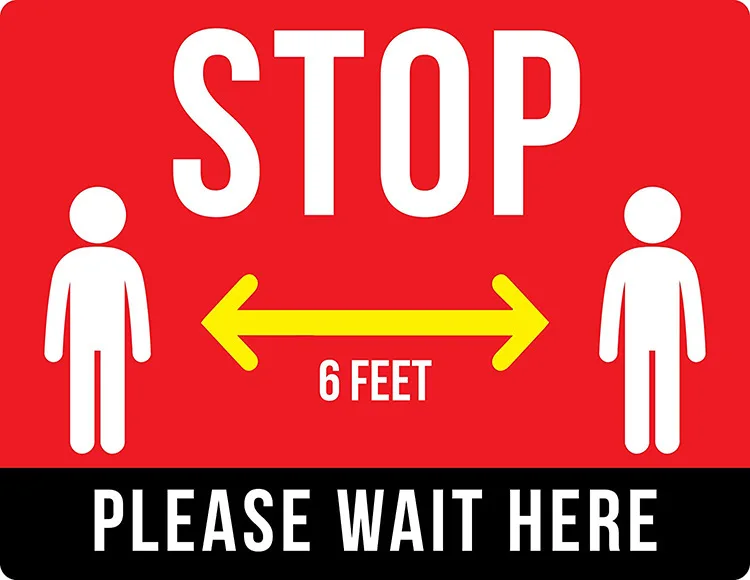 Коллекция 2020 года наклейка на пол для дома и улицы защиты пола знак управления