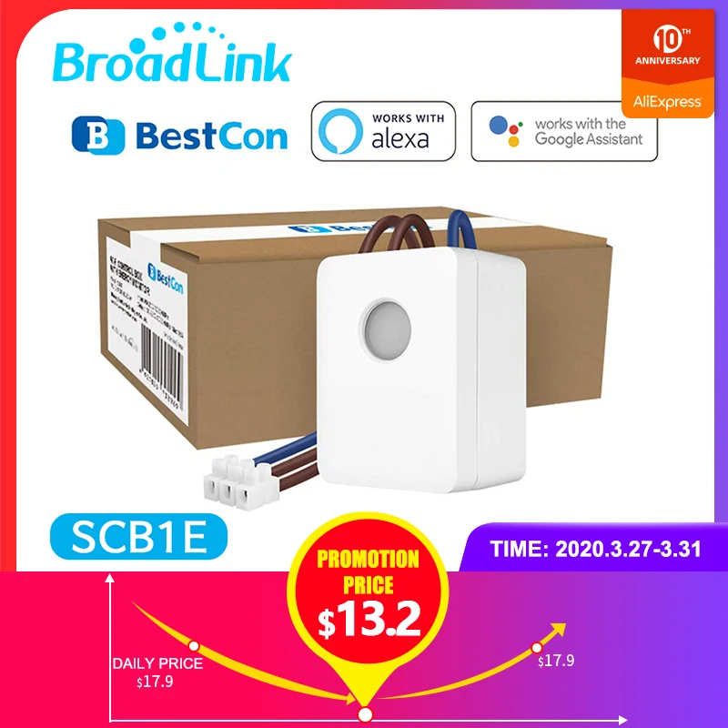 

Broadlink BestCon New Coming SCB1E Smart home Automation APP wifi controlled Timer Wall Switch Works with Alexa and Google Home