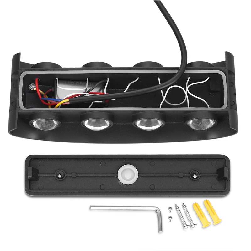 Современный светодиодный настенный светильник водонепроницаемый IP65 110V 220V 2W 4W 6W 8W