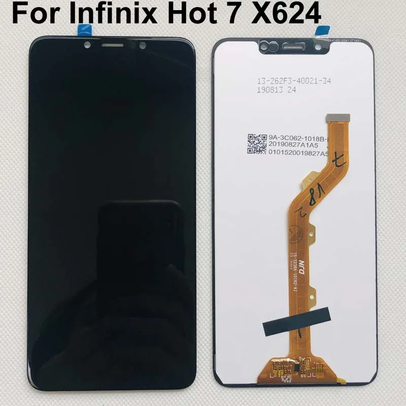 Оригинальный Для Infinix Hot 7 X624 ЖК-дисплей + сенсорная панель экран дигитайзер стекло
