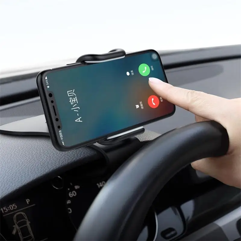 Многофункциональный Автомобильный держатель для телефона GPS Дисплей Кронштейн приборной панели HUD держатель мобильного телефона для IPhone Xiaomi samsung huawei черный