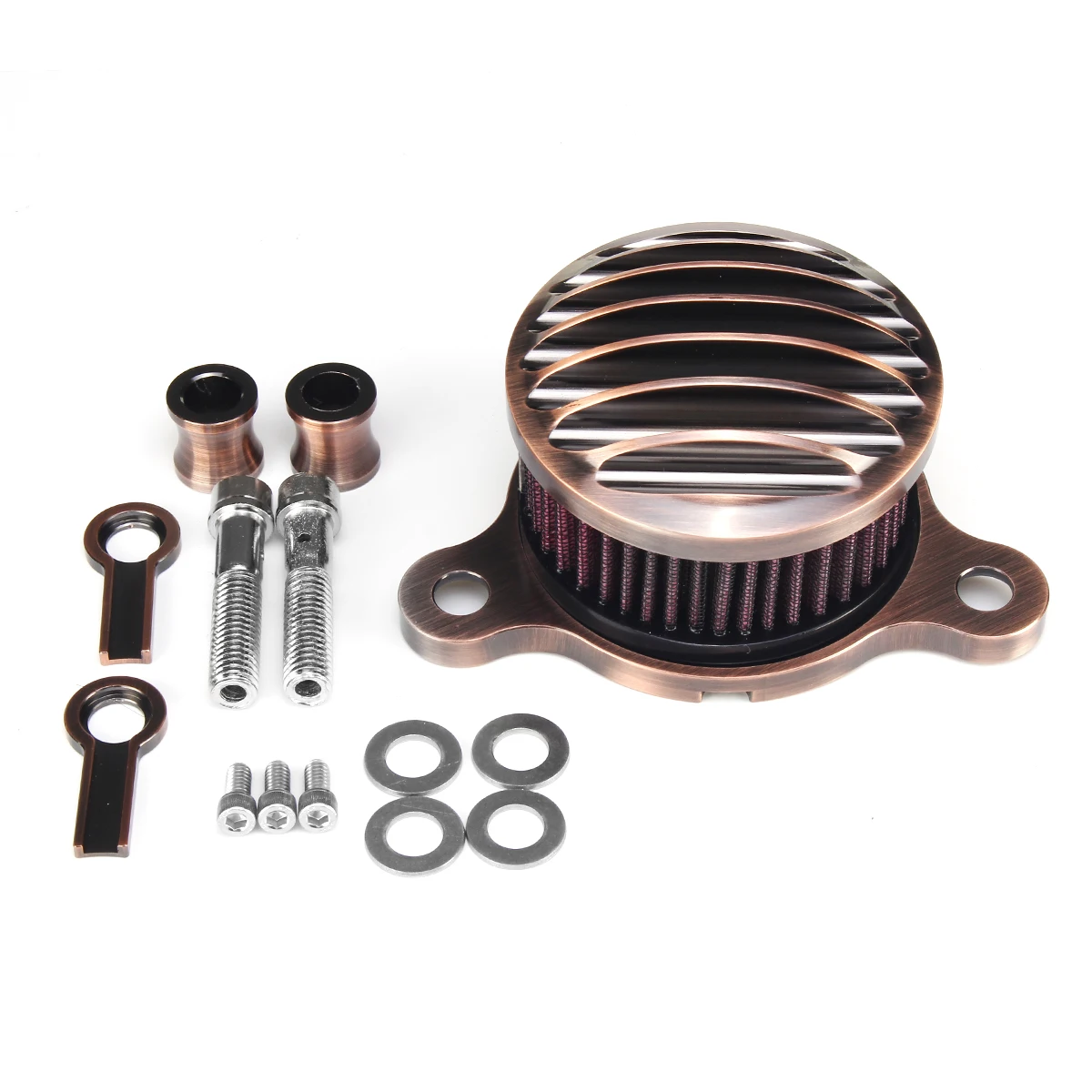 1 комплект ретро бронза, алюминий мотоцикл воздухоочиститель система впускного фильтра Комплект для XL883 1200 2004- Sportster 1988