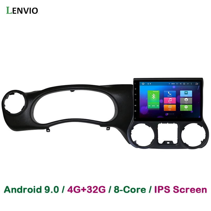Lenvio 4 Гб ОЗУ 32 Гб ПЗУ Восьмиядерный Android 9,0 автомобильный DVD gps навигатор плеер для JEEP Wranger 2011- стерео радио головное устройство ips