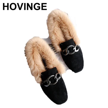 

HOVINGE New 2018 Spring Summer bow women single shoes flat heel soft bottom ballet work flats shoes woman moccasins size 35-43