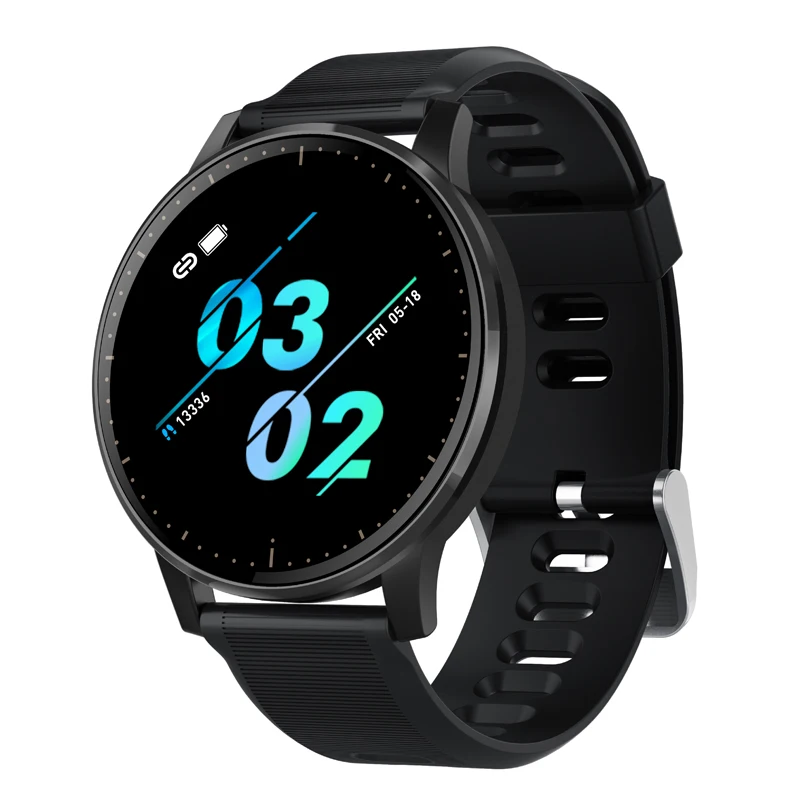 Wearpai Q20 Смарт часы кровяное давление монитор сердечного ритма часы IP67 Водонепроницаемый Спорт Фитнес Trakcer часы для мужчин и женщин умные часы - Цвет: black