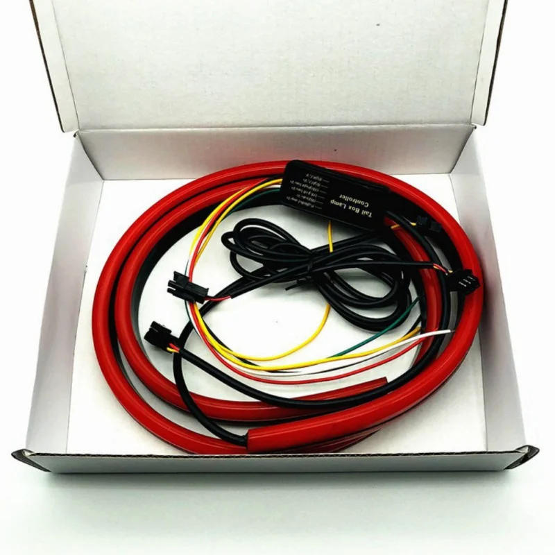 12V красный светодиод тормозной Светодиодные ленты света 95 см заднего динамический поток высокое положение светодиодный стоп-сигнал Предупреждение лампа