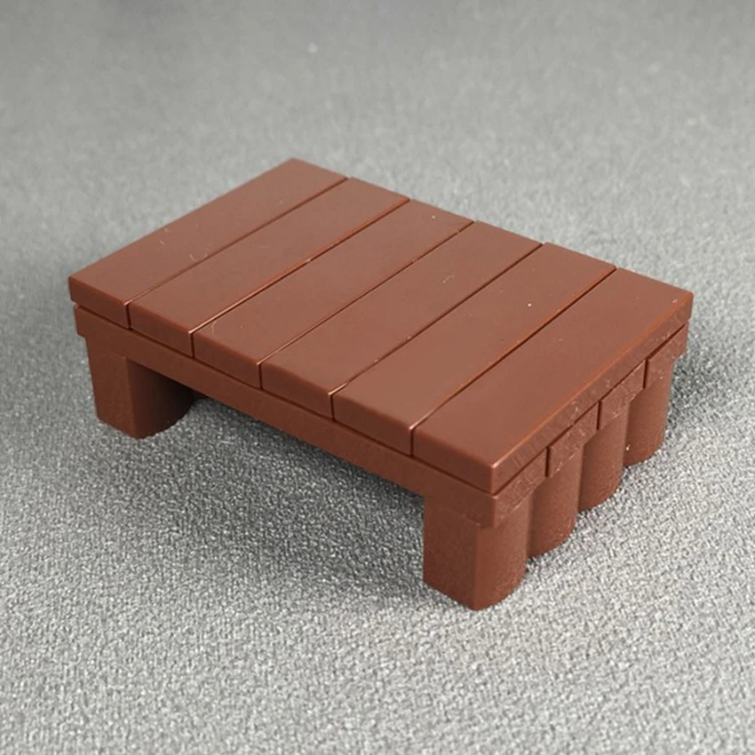 Block Roast Chicken Food Basket Mat Building Blocks Bricks Legoingly City Street View MOC Accessories DIY Kids Educational Toys (6)