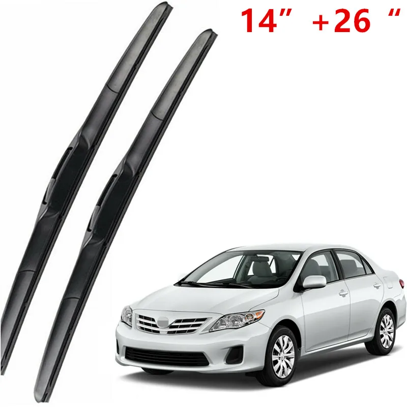 Набор Genuite OEM лобовое стекло стеклоочистителей подходит для 2009-2013 TOYOTA Corolla Полная серия