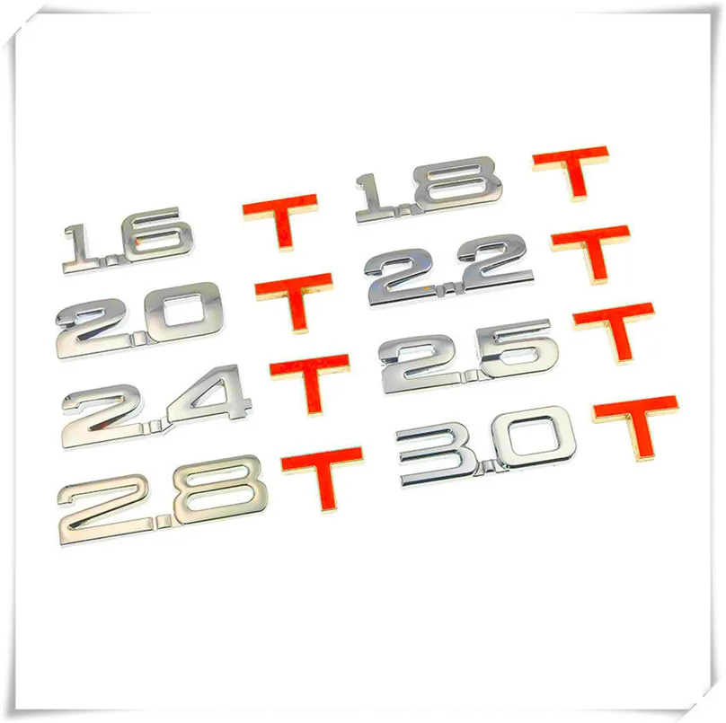 Автомобильный 3D металлический объемный 1 6 T 8 2 0 стикер для ACURA Legend CL MDX RL TL RDX TSX RSX ILX