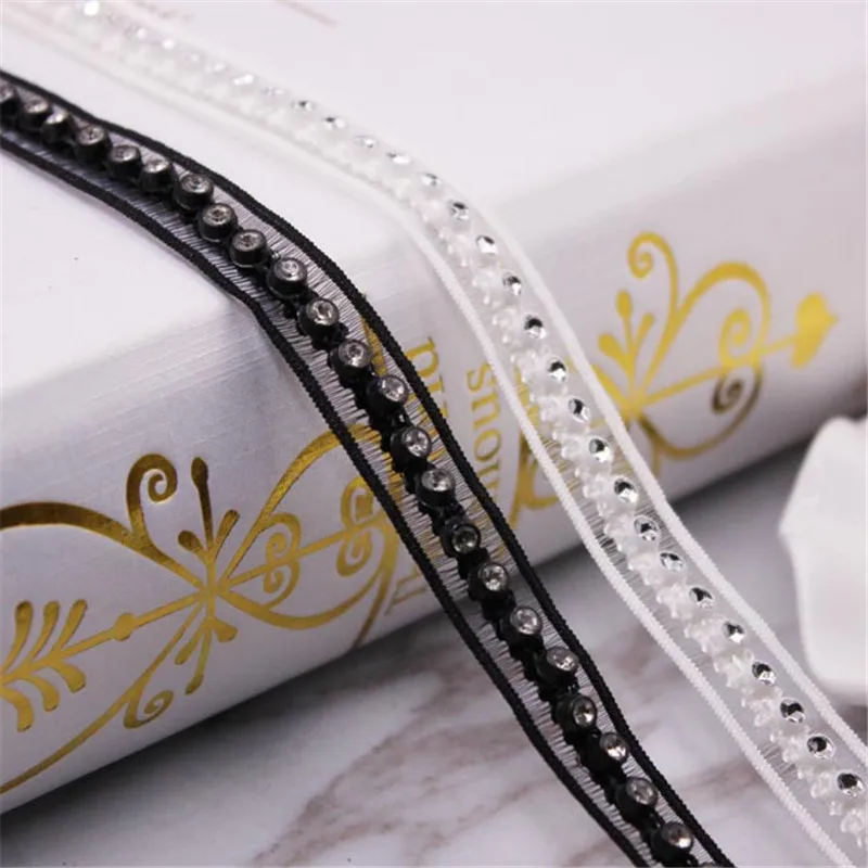 

Diamond chain transparent webbing DIY garment accessories lace Home textile accessories lace webbing Factory Direct Supply
