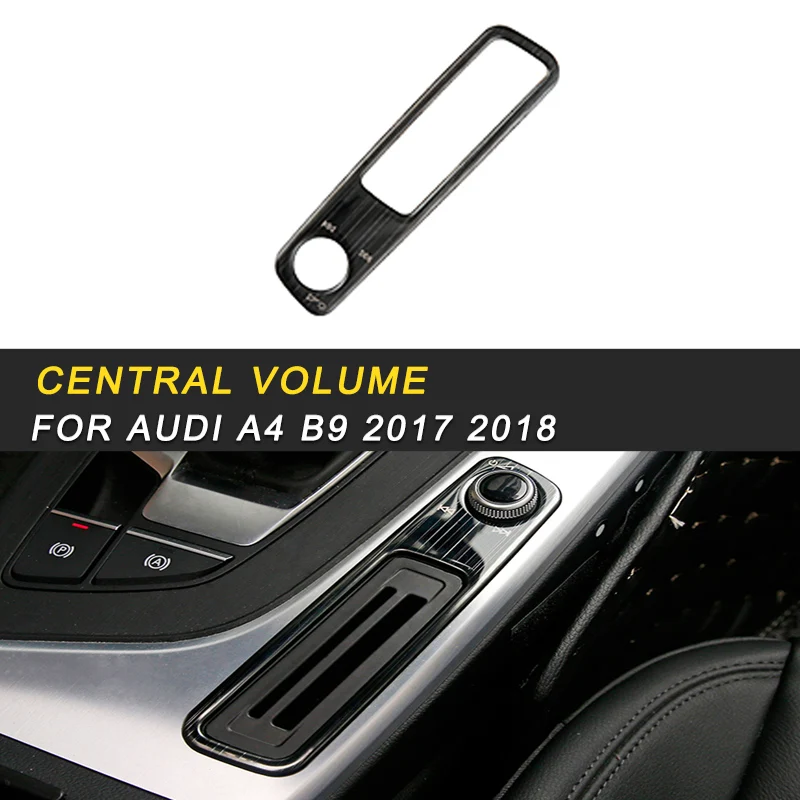 

Car Styling Gear Panel Volume Chrome Cover Trim Frame Sticker Interior Accessory For Audi A4 A5 S4 S5 B9 2017 2018 Auto
