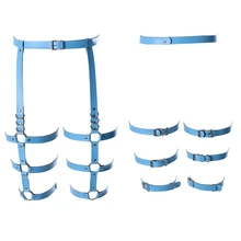 Кожаный ремень-подвязка для ног Harajuku готический панк сексуальное женское белье Горячее Эротическое Нижнее белье Пояс женские чулки с подтяжками ремень связывание