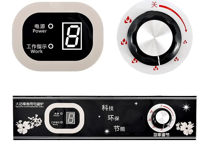 Stainless steel induction cooker Desktop electric furnace 5KW