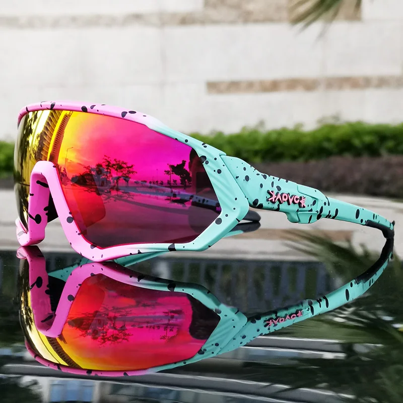 

Colorful Fishing Glasses Windproof Sand Polarized Eye Protection Outdoor Sports Glasses Women / Men's Fishing Cycling Glasses
