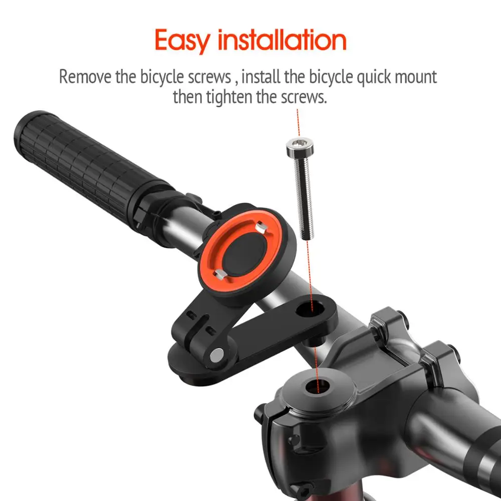 Bicycle Phone Holder,Adjustable angle aluminum bike mount phone holder GPS bracket,Universal Mobile Cell Phone Holder Bike Clip