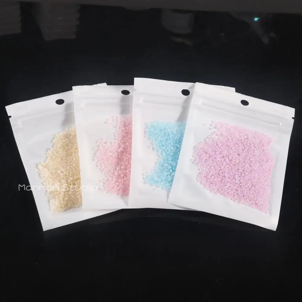 1680Pcs 1.5mm Cream Round glass seed beads Czech Spacers Beads for Jewelry Making Necklace Charm Handmade DIY Accessories 10g