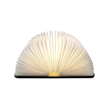 

Portable Mini LED Book Lights Fashion Folding Wooden Night Light Indoor Decor Reading Desk Lamp