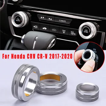 

For Honda CRV CR-V 2017-20 Button Cover Trim Alloy Console AC Switch Control Button Trim Protable
