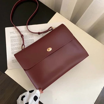 

Women's Designer Handbag Fashion Vintage Shoulder Bag New Quality PU Leather Ladies Tote Autumn Messenger female Bags Hot Sales