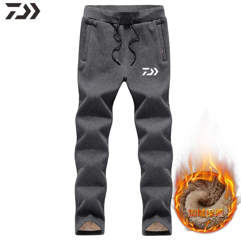 

DaiwaWindproof Fishing Pants Cotton Men Camping Outdoor Hiking Sports Thermal Fishing Trousers Fishing Clothes Fleece Pants