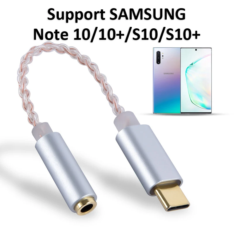 High Quality HIFI DAC earphone Amplifier USB Type C to 3 5mm Headphone audio adapter 32bit 384kHz Digital Decoder AUX Converter