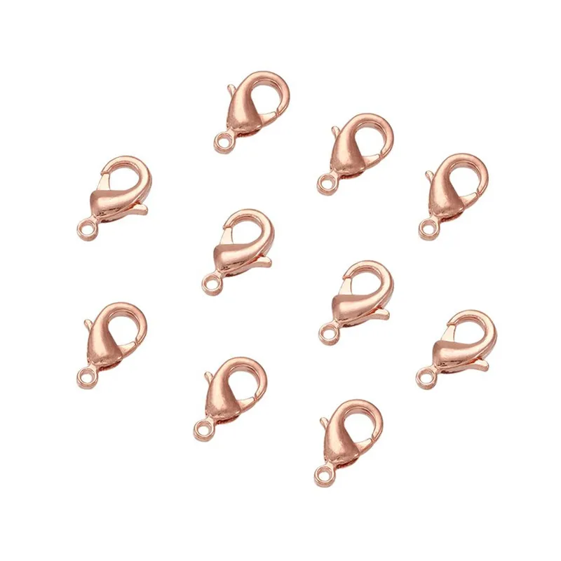 Pandahall-20pcs-Rose-Gold-Brass-Metal-Lobster-Claw-Clasps-Hooks-Bracelet-End-Connectors-For-Jewelry-Making (3)