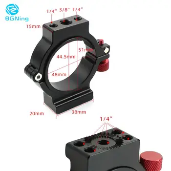 

BGNing 1/4 Screw Expansion Ring Extension Microphone LED Video Light Mounting Clip Adapter for Zhiyun Crane 2 Gimbal Accessories