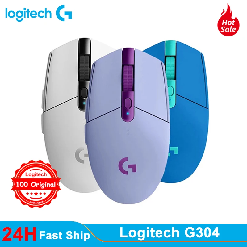 logitech G304 G305 G102 computer gaming 2.4G wireless mouse ergonomic HERO Engine 12000DPI For LOL PUBG Fortnite Overwatch | Компьютеры и