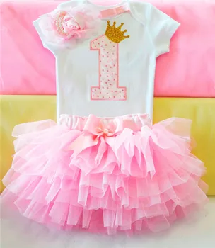 

1 Year Girl Baby Birthday Dress New Baby Christening Dresses Tutu Cake Smash Infant Gowns First Years Outfit Girl Bapteme 12M