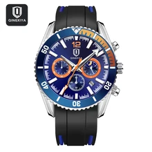 

QINGXIYA Men Watch Top Brand Luxury Sports Silicone Quartz Mens Watches Waterproof Chronograph Wristwatch Men Relogio Masculino