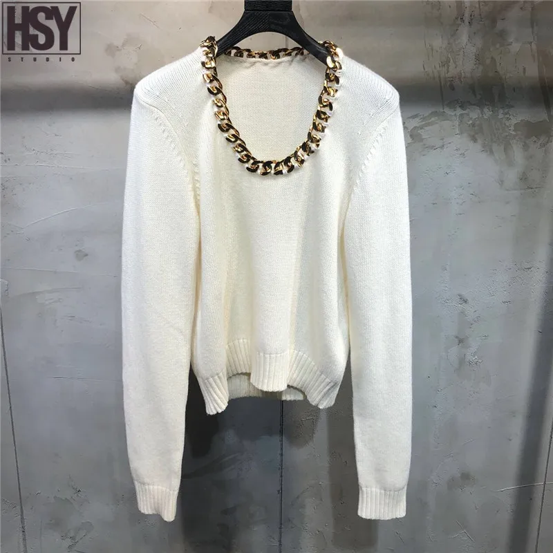 【HSY】2019 Осень Зима Новая мода высокого класса для женщин вручную прошитая