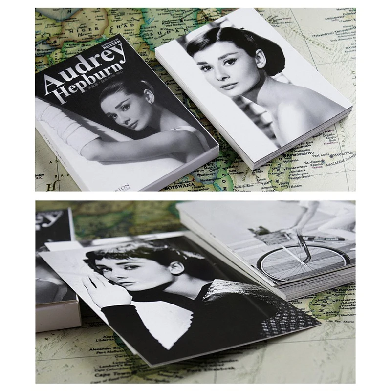30 листов/партия Одри Почтовая открытка с Хепберн/поздравительная открытка/модные поздравительные подарочные открытки винтажная открытка s