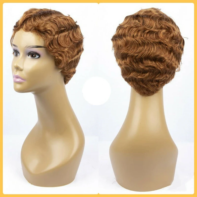 short human hair wig for black women 6