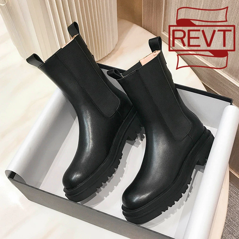 Chelsea Boots Platform Winter Shoes Thick Heel Designer Women Luxury Short Genuel Ankle