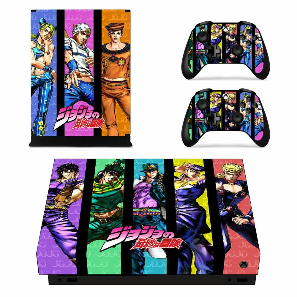 Необычные наклейки JoJo's Adventure s для Xbox One X Viny, наклейки для кожи, Pegatina для Xbox one X, пульт дистанционного управления