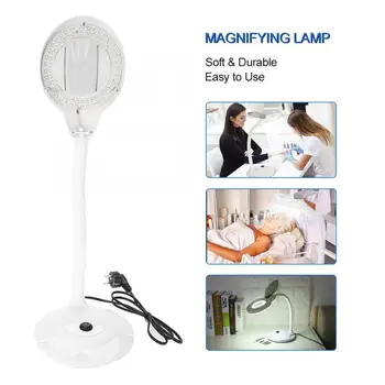

Desktop LED Cold Light Magnifier 3X Magnifying Lamp Eyeliner Manicure Tattoo Beauty Light