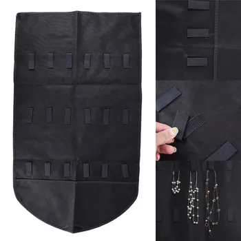 

New 84*46cm Hanging Storage Bag Jewelry Holder Necklace Bracelet Earring Ring Pouch Organizer Bag Jewelry Display Bags