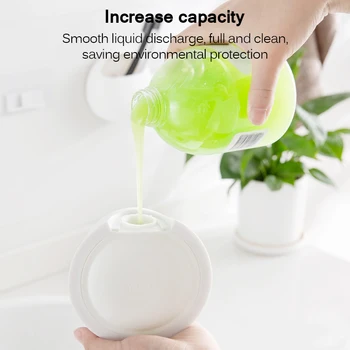 

Suction Cup Soap Dispenser Bathroom Wall Mounted Waterproof Soap Box Home Travel Portable Shampoo Shower Gel Press Bottle