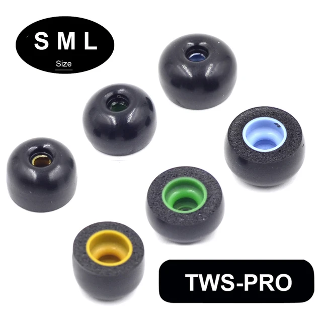 New TWS Pro Memory Foam Ear Tips for 