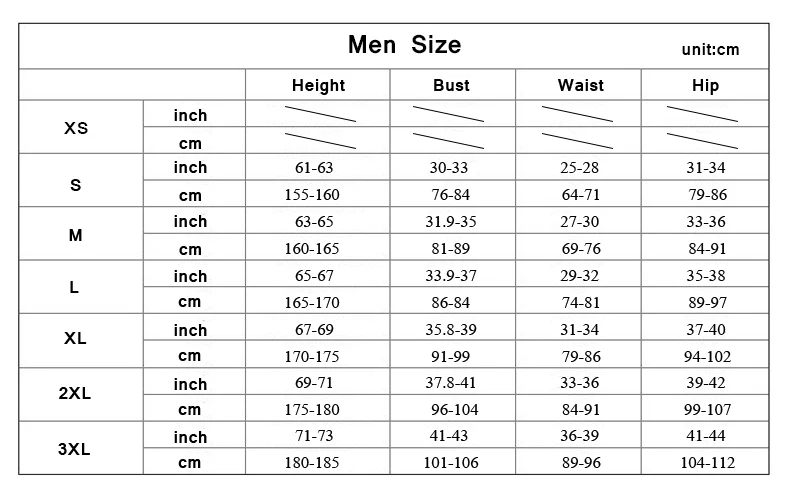 MEN SIZE