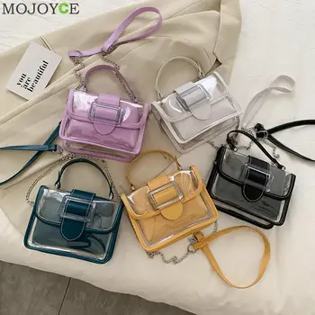 

2pcs/Set Shoulder Crossbody Bag PU Daily Classic Elegant Crossbody Shoulder Bag Women Transparent PVC Clutch Totes