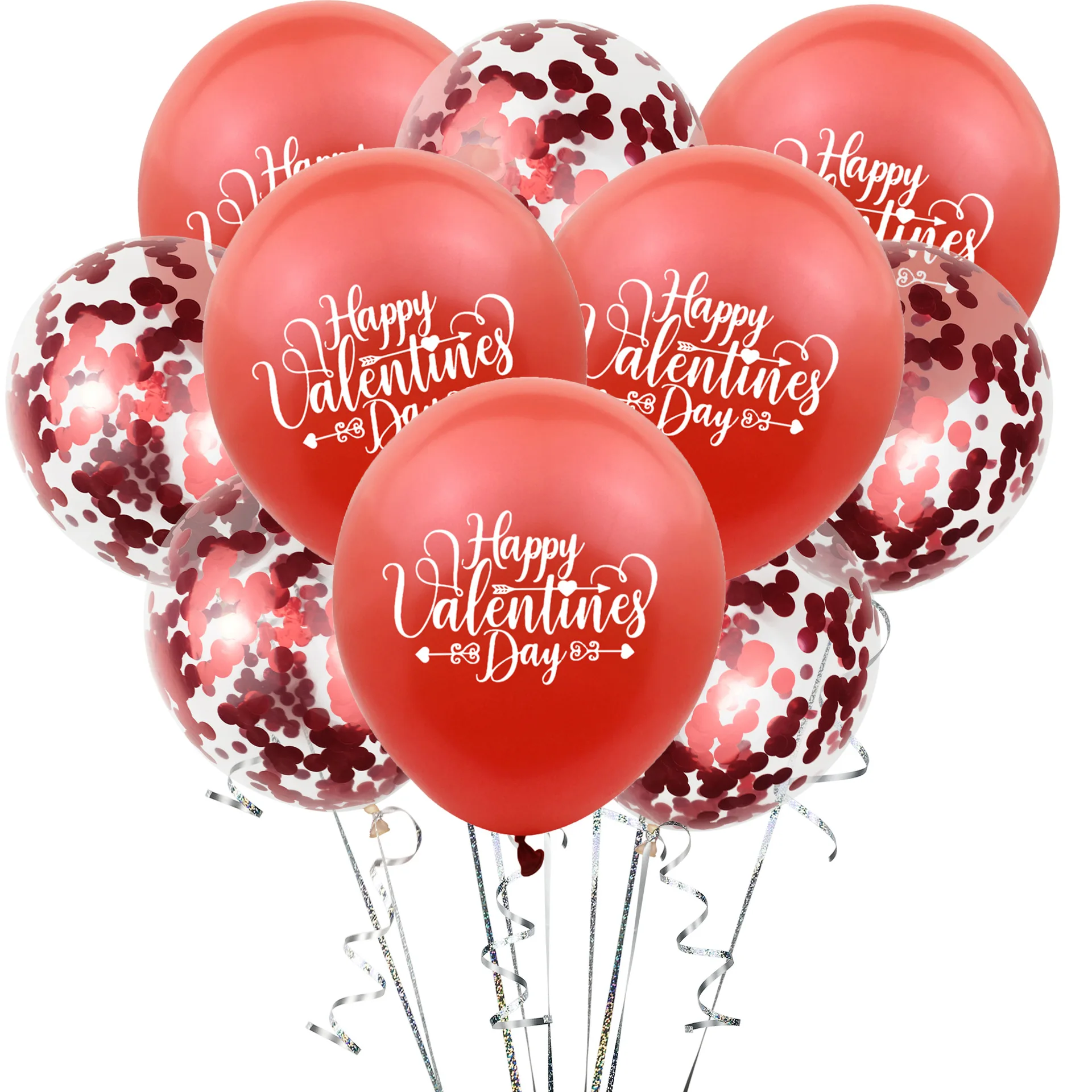 

10pcs Red Pink white happy valentine day Balloons Love Balloons Wedding Helium Balloon Birthday Party Inflatable Balloons