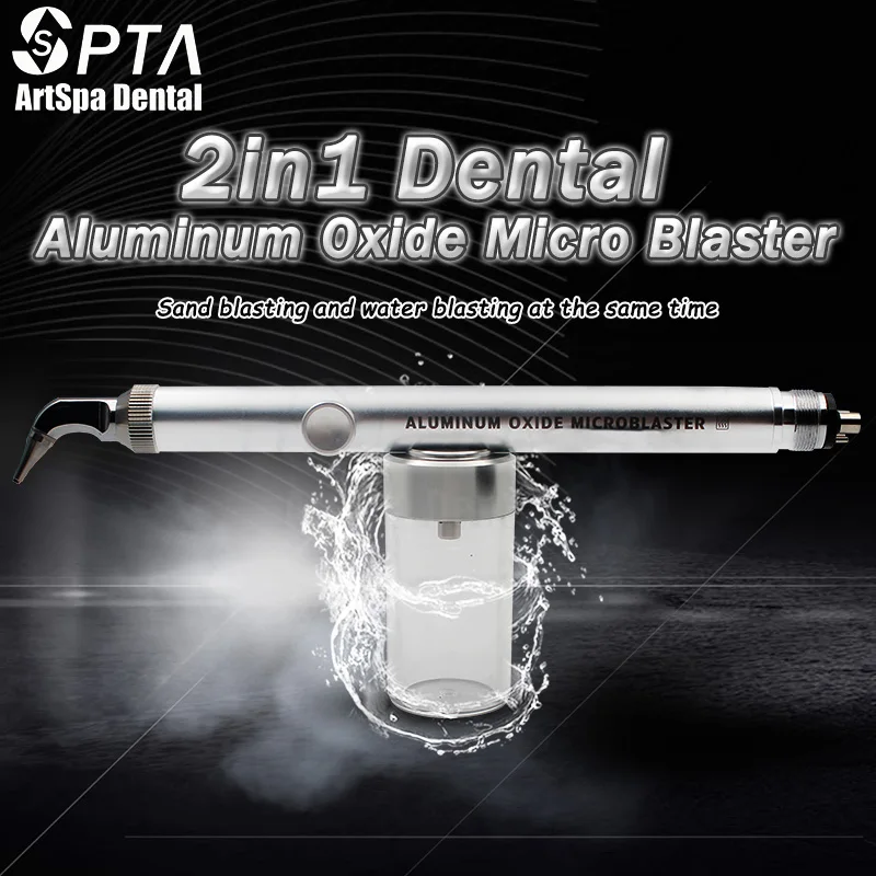 2in1 Dental Alumina Air Abrasion Polisher/Dental Aluminum Oxide Micro blaster Microetcher Sandblasting With Water Spray |