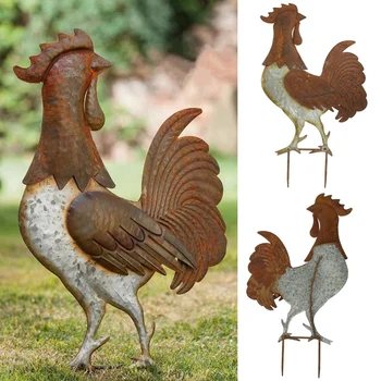 

Cast Iron Large Cock Stent Retro Style Durable for Garden House Lawn Decoration LBShipping